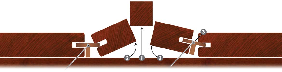 deckwise hardwood fastener clip board replacement - step 2