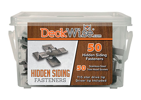 deckwise hidden siding fastener kit