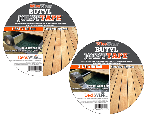 DeckWise Joist Tape deck barrier flashing material