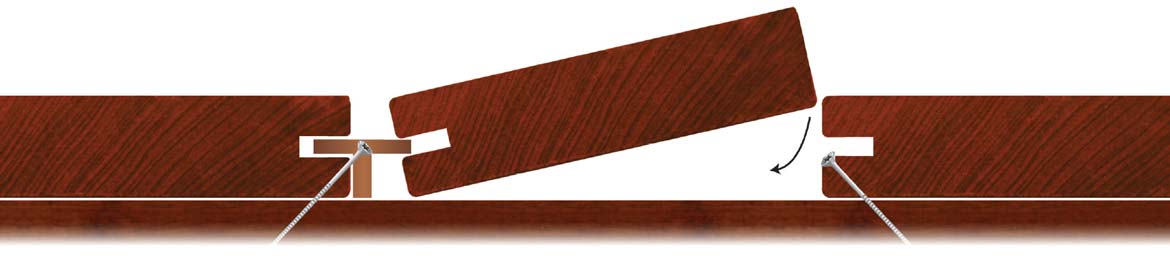 deckwise hardwood fastener clip board replacement - step 4