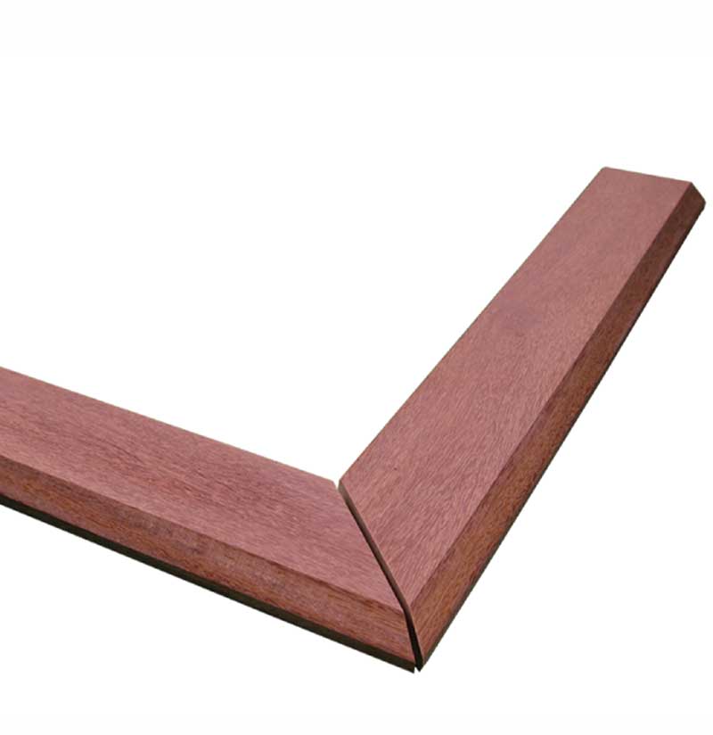 cumaru edge trim - corner piece - 20 inches