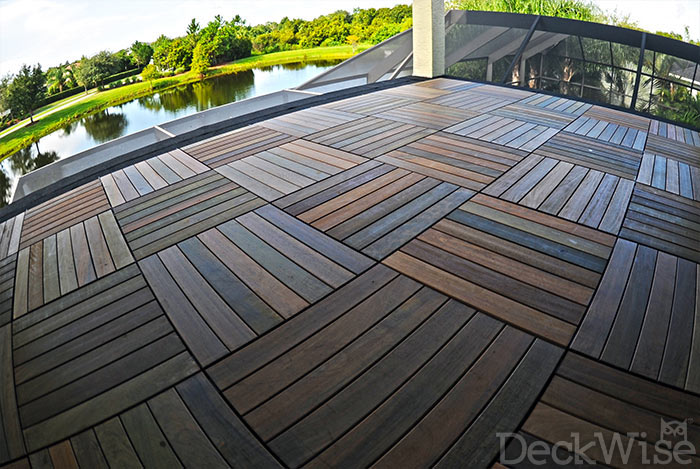 Ipe Hardwood Deck Tiles In 24x24 Tile, Ipe Decking Tiles