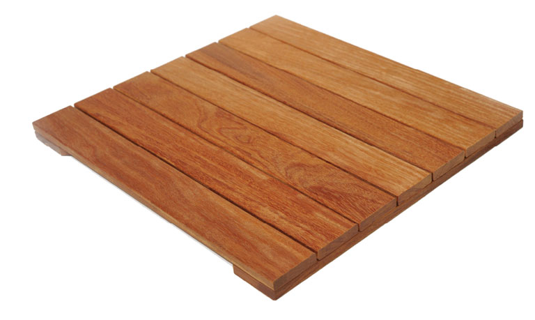 Cumaru WiseTile® hardwood deck tile
