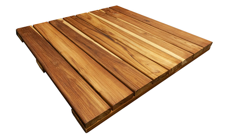 Massaranduba WiseTile® hardwood deck tile