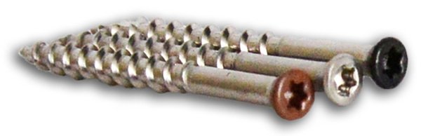 DeckWise Colormatch Screws in three colors