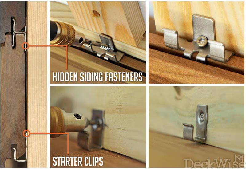 Hidden Siding Fasteners