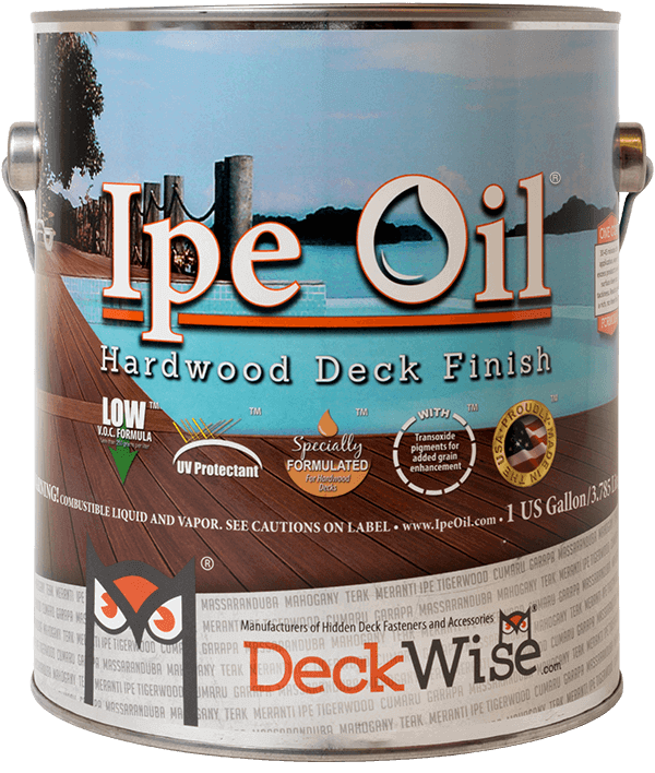 Ipe Oil can exotic finish for hardwoods