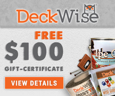 free $100 deckwise certficate