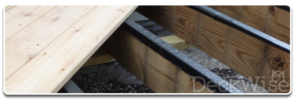 Joist Tape applied to deck joists