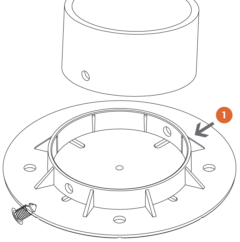 Altitudes Pedestal® screw-jack base