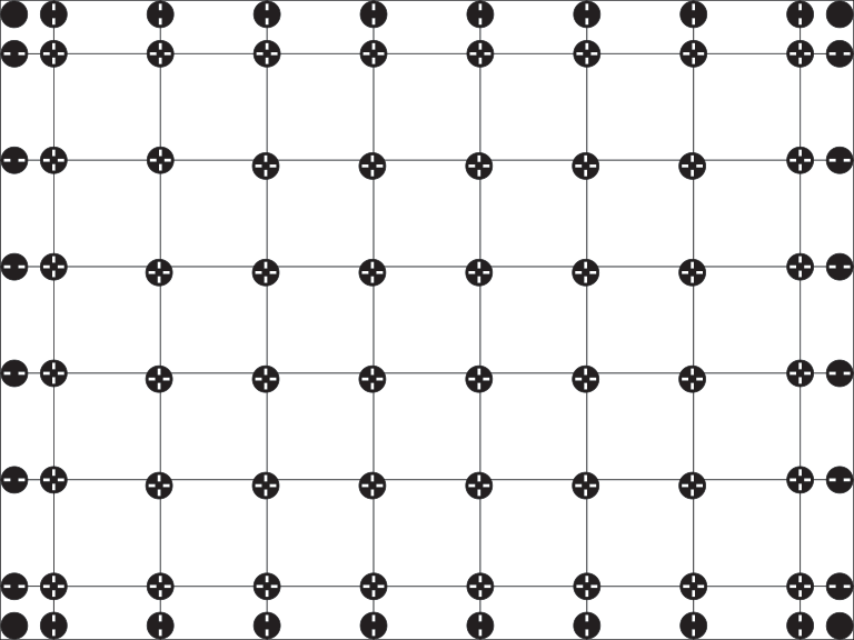 Pedestal calulator layout