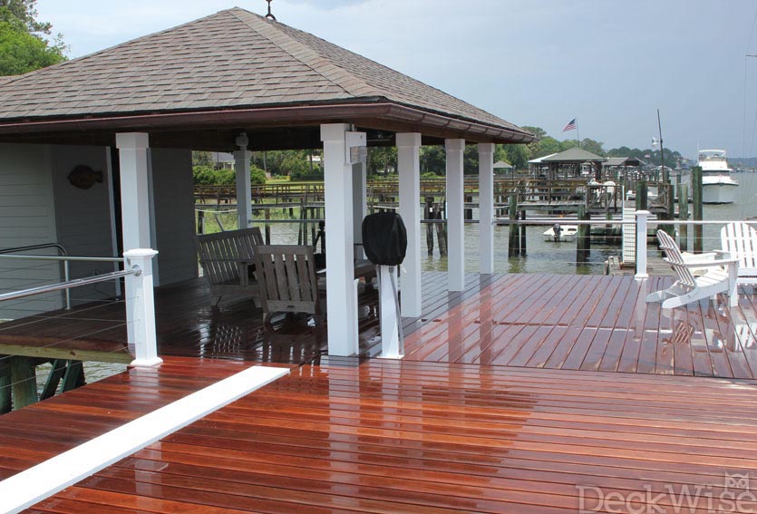 End Grain Sealer for hardwood decks