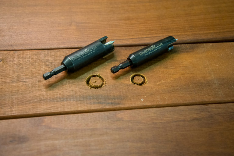 DeckWise hardwood plug cutters