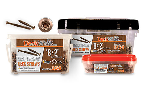 deckwise heat treated stainless steel decking screws