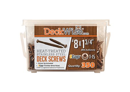 DeckWise Heat Treated Stainless Steel Decking Screws