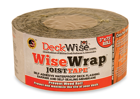DeckWise Joist Tape barrier flashing protection