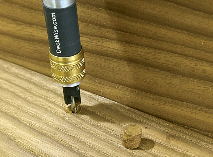 Hardwood Plugs for decks