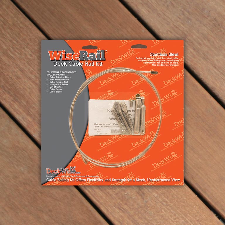 WiseRail package on hardwood deck